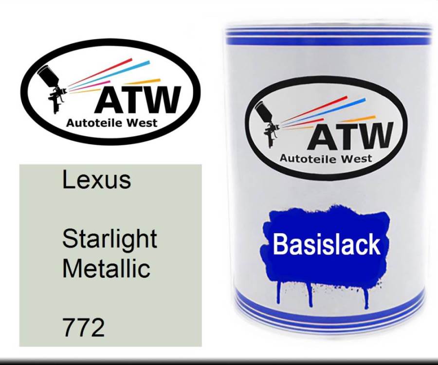 Lexus, Starlight Metallic, 772: 500ml Lackdose, von ATW Autoteile West.